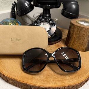 Chloe Elegant Black Sunglasses